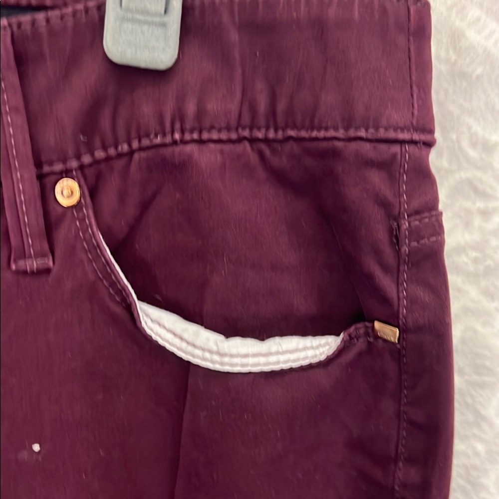 Chico's Dark Burgundy Straight Leg Pants Size 1.5R M 10 - Picture 5 of 10